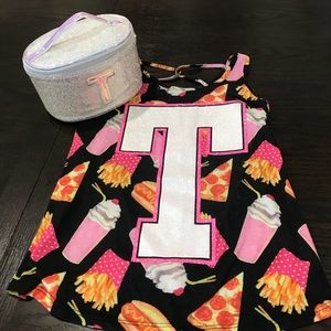 New‼️Justice “T” tank & make-up bag 💓